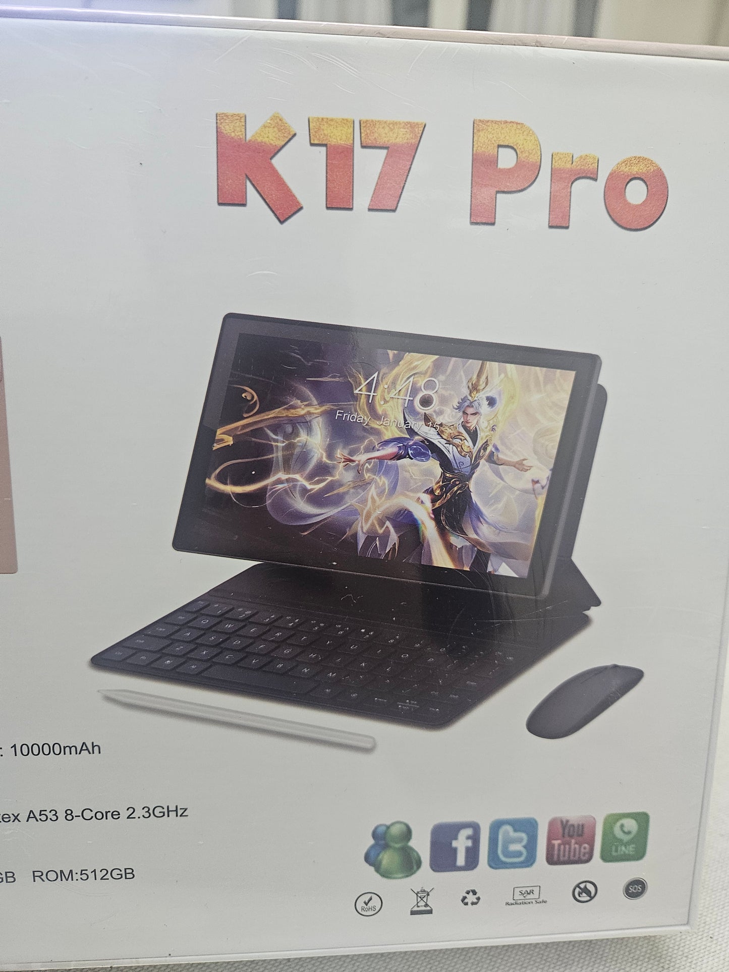 Tablet Meijiahui K17 Pro - 10.1" HD | 16GB RAM + 512GB ROM