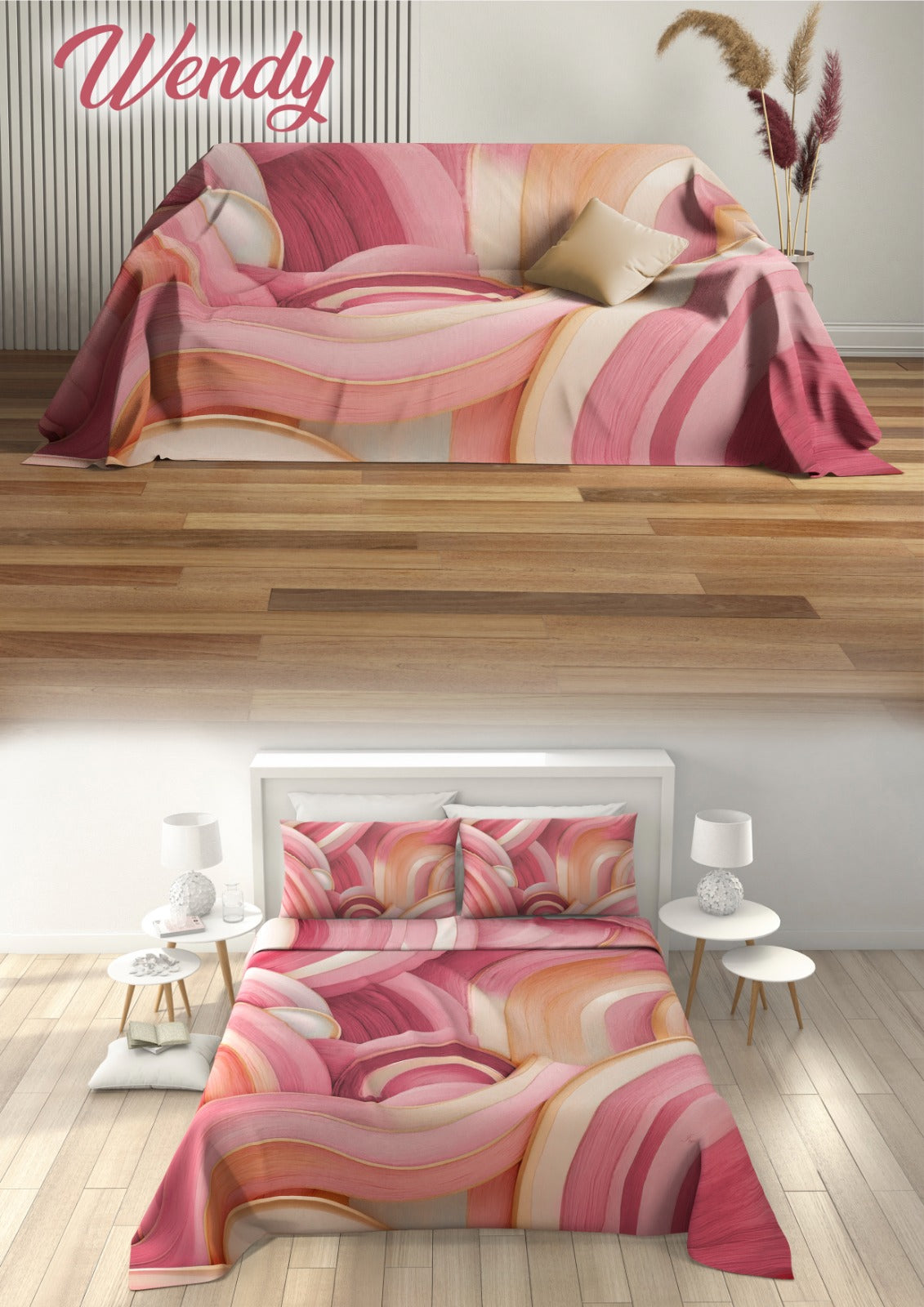 Copriletto/grandfoulard matrimoniale irge 240x270cm