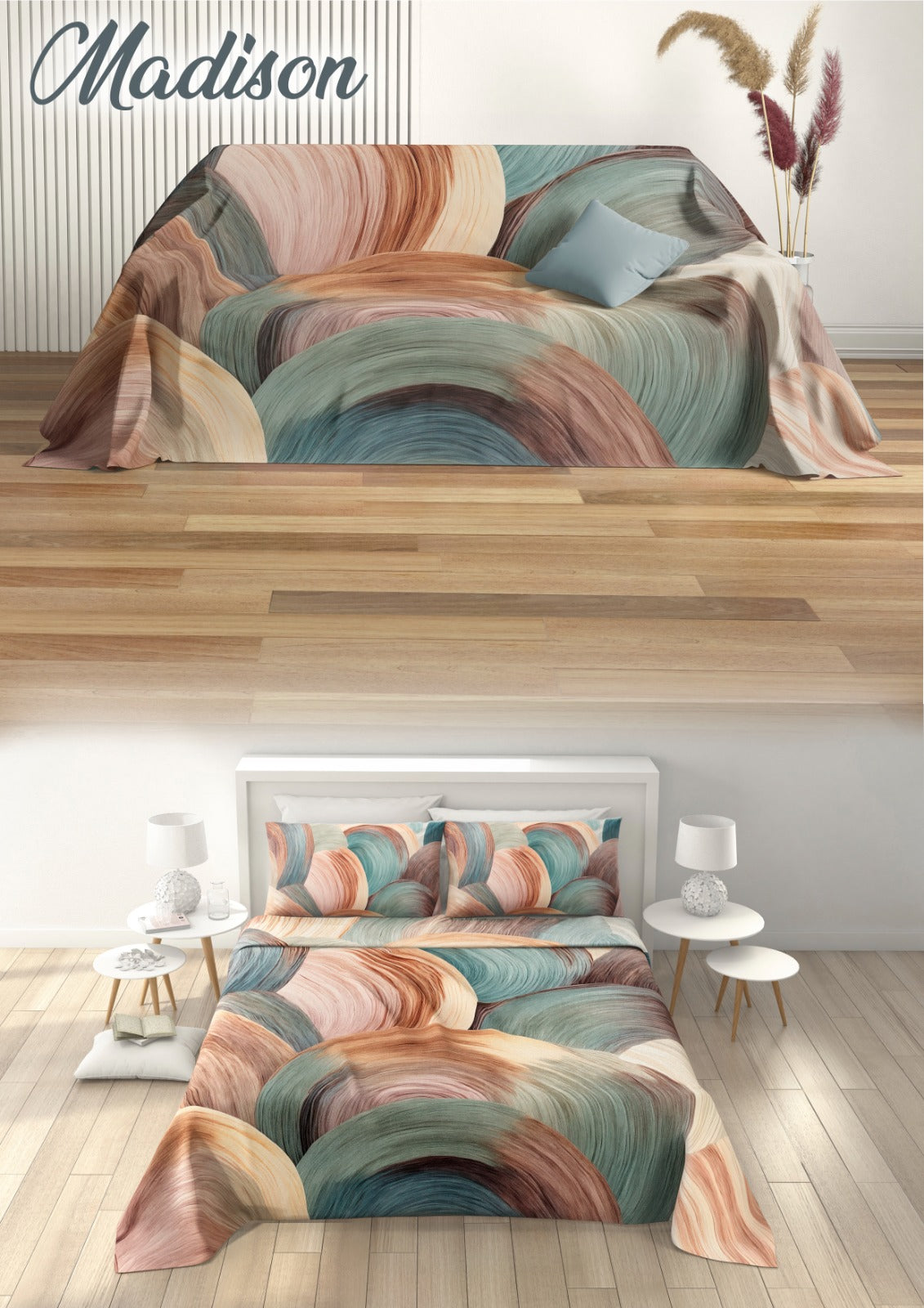 Copriletto/grandfoulard matrimoniale irge 240x270cm