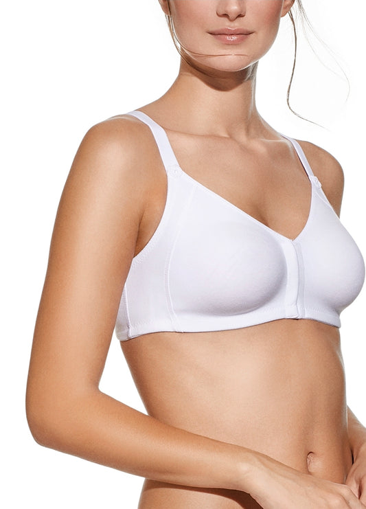 Reggiseno Marta Selene
Reggiseno senza ferretto in cotone a doppio strato preformato. Apertura anteriore.
Serie naturcotton.