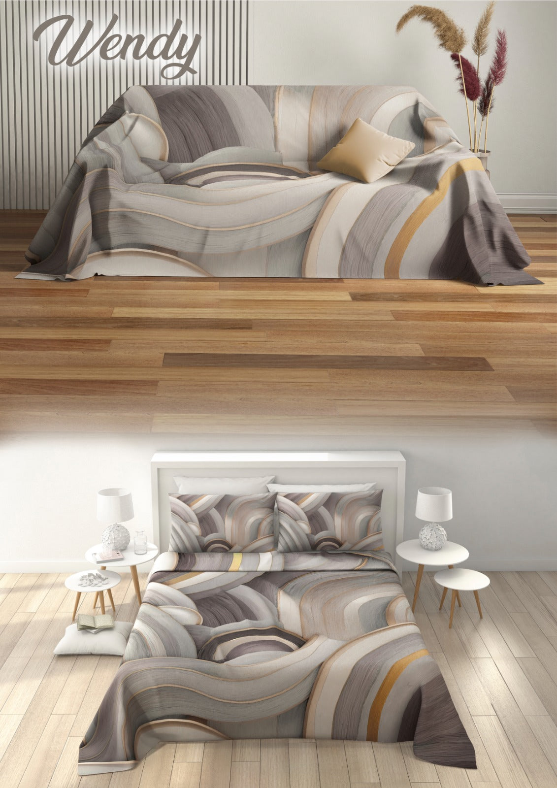 Copriletto/grandfoulard matrimoniale irge 240x270cm