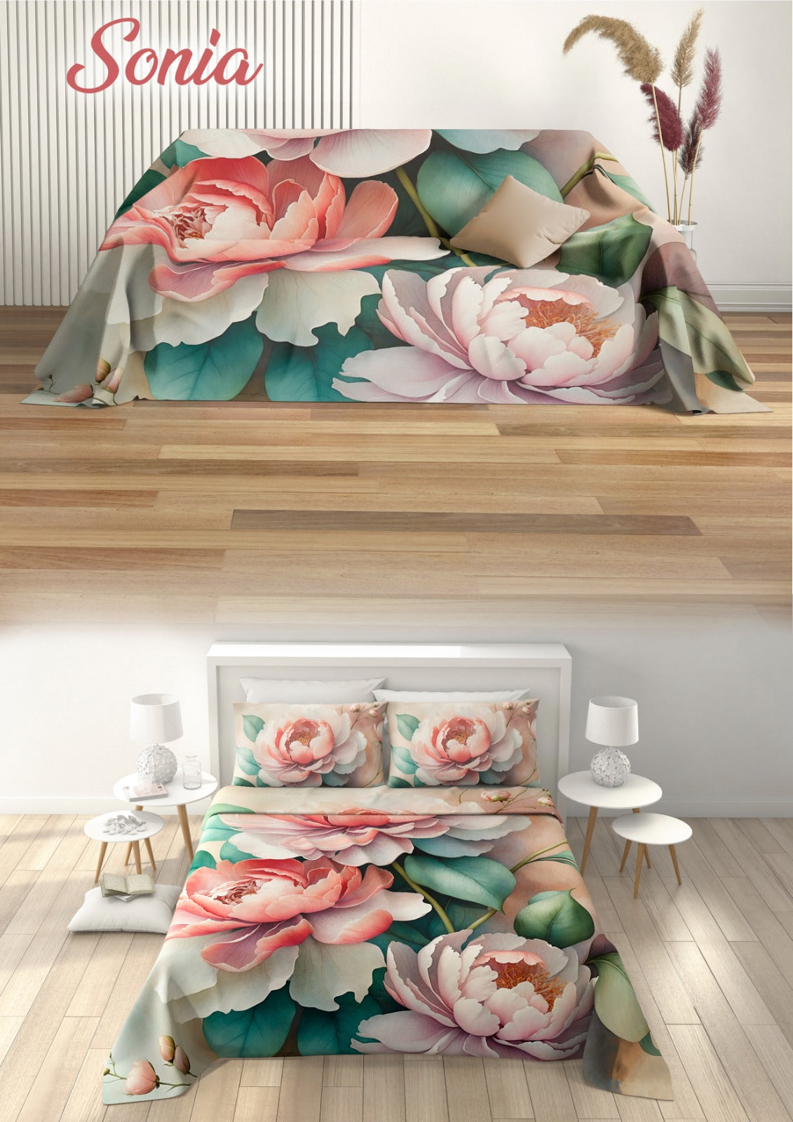 Copriletto/grandfoulard matrimoniale irge 240x270cm