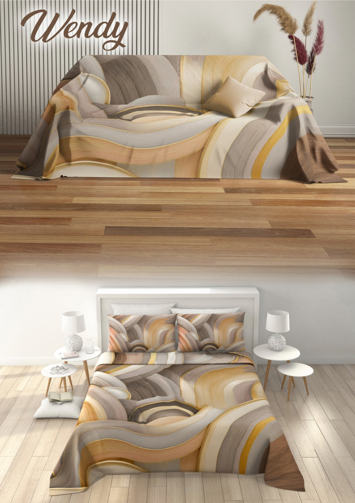 Copriletto/grandfoulard matrimoniale irge 240x270cm