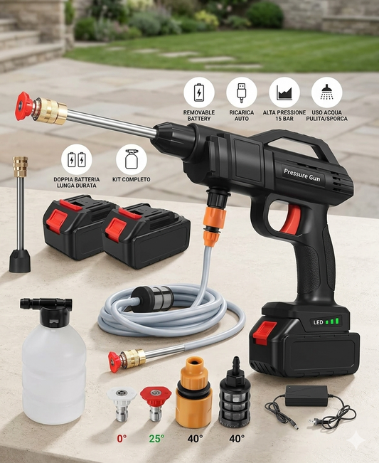 Idropulitrice Portatile a Batteria 24V 2 batterie