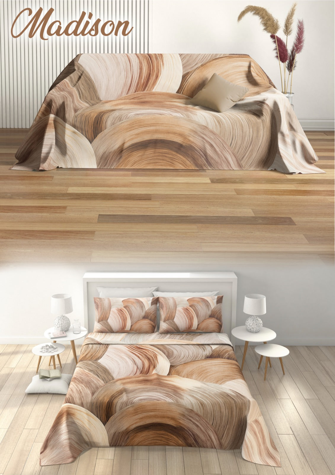 Copriletto/grandfoulard matrimoniale irge 240x270cm